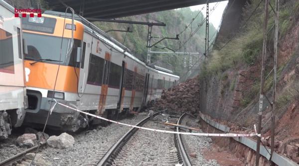 video tragedie feroviara langa barcelona