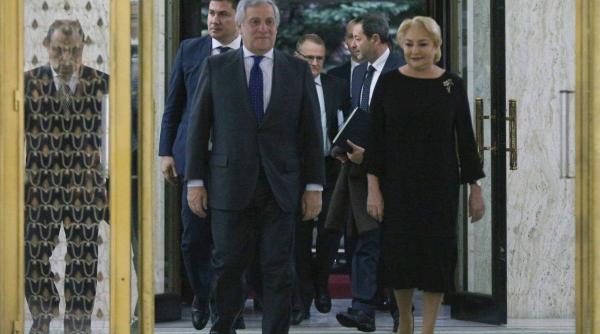 premierul viorica dancila s a intalnit cu presedintele parlamentului european antonio tajani