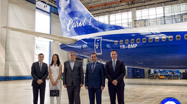 blue air inaugureaza cea de a doua aeronava personalizata de centenar