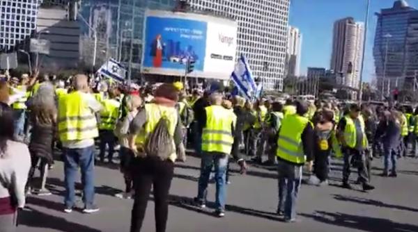 veste galbene israeliene au manifestat la tel aviv si ierusalim impotriva cresterii preturilor
