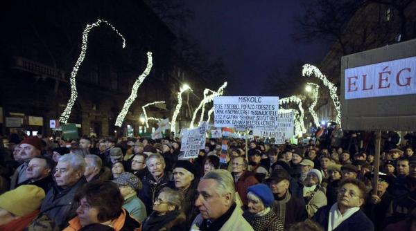 violente la protestele de la budapesta
