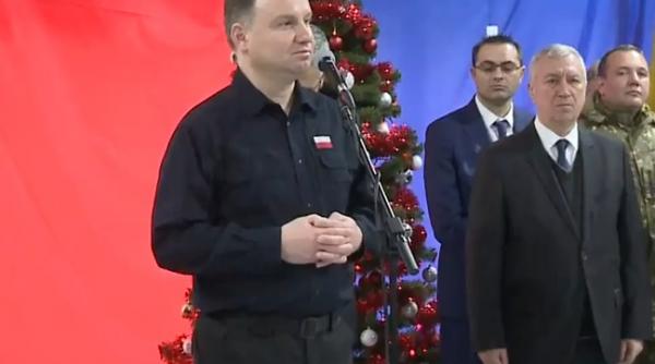 presedintele poloniei in vizita la brigada multinationala din craiova