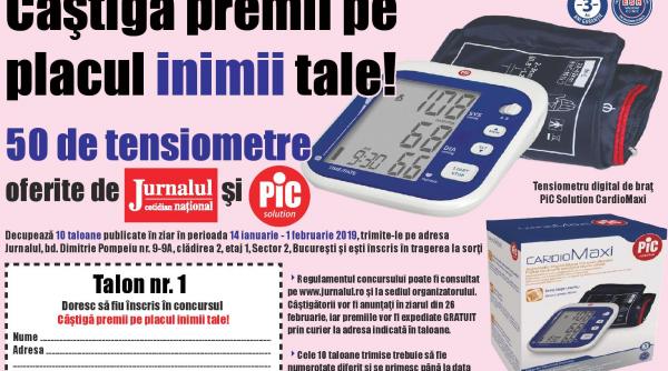 castiga premii pe placul inimii tale jurnalul ofera 50 de tensiometre profesionale