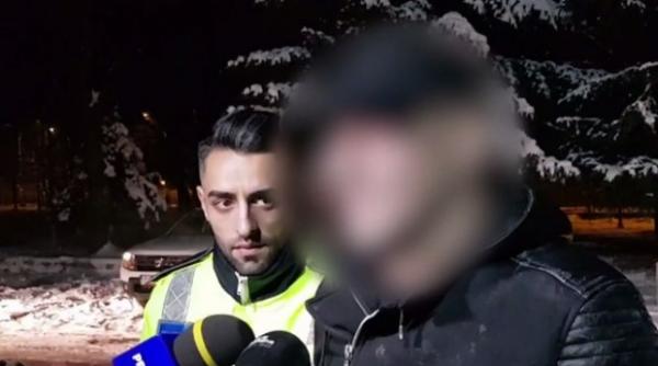un sofer beat prins de politisti dupa o urmarire prin bucuresti