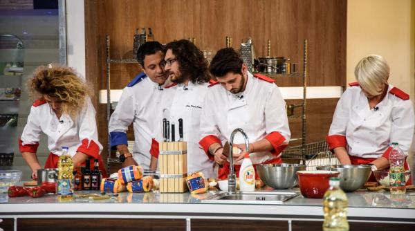 tensiune maxima intre concurenti la chefi la cutite el este cel mai smecher noi toti suntem niste fraieri