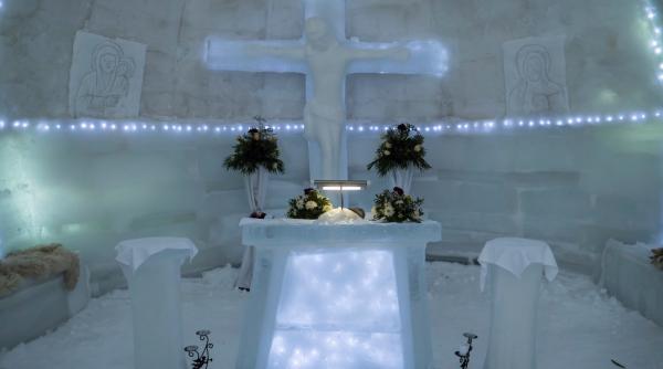 biserica de gheata de la balea lac va fi sfintita