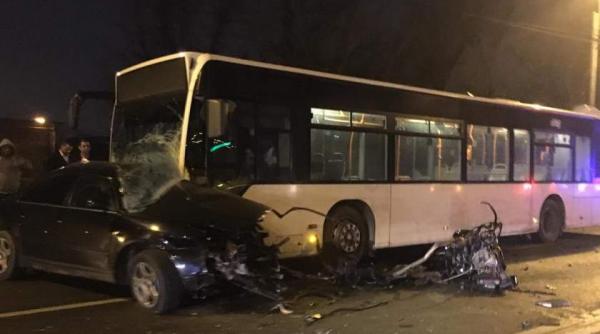accident teribil pe soseaua petricani un audi a fost izbit de un autobuz doua persoane au murit
