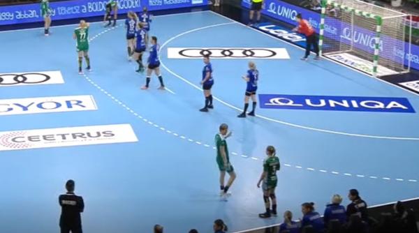 liga campionilor la handbal feminin csm bucuresti a fost demolata de gyor