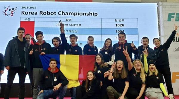 romania a castigat finala campionatului de robotica din coreea de sud