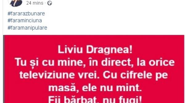 gabriela firea un nou mesaj pentru liviu dragnea