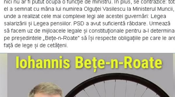 psd il ataca dur pe klaus iohannis dupa ce presedintele a respins din nou numirea liei olguta vasilescu