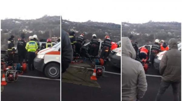 accident grav pe dn 1 la posada doua persoane sunt incarcerate