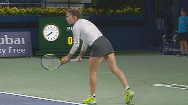 simona halep eliminata de la dubai