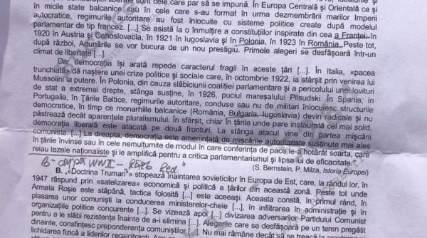 galerie foto subiectele date astazi la simularea pentru bacalaureat la istorie pentru clasa a xi a