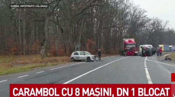 accident grav in brasov carambol cu 7 autovehicule traficul este blocat total