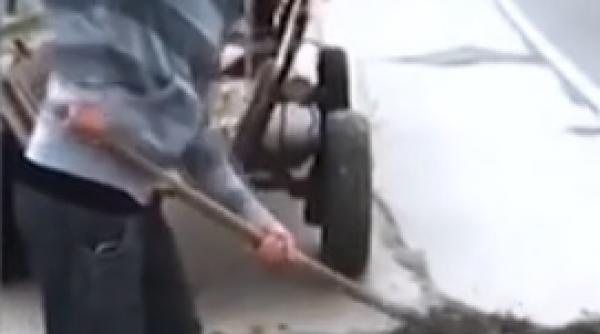 localnicii din campulung muscel au asflatat singuri un drum national plin de gropi si ignorat de autoritati