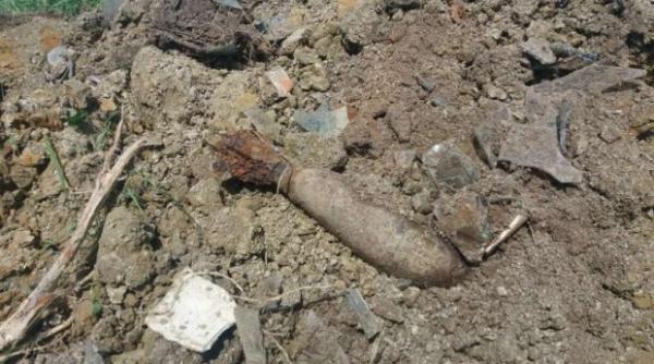 bomba de aruncator descoperita de un barbat din harghita