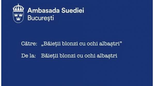 urare plina de umor a ambasadei suediei de ziua sri