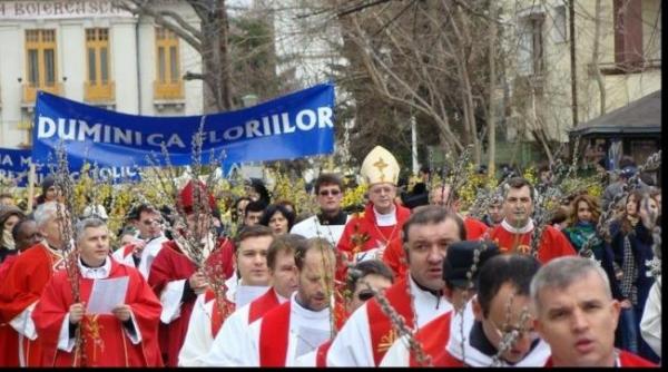 restrictii de trafic in bucuresti pentru procesiunea catolica duminica floriilor