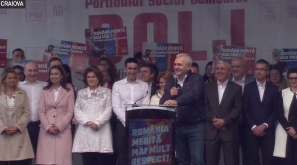 mesajul lui liviu dragnea la mitingul psd din craiova