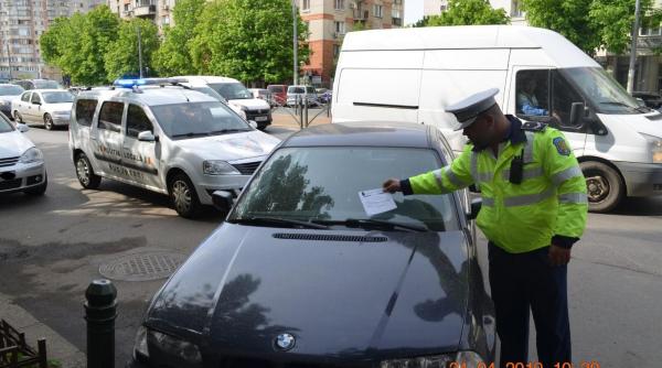 politistii locali au dat zeci de amenzi pentru opriri si stationari neregulamentare pe principalele bulevarde ale capitalei
