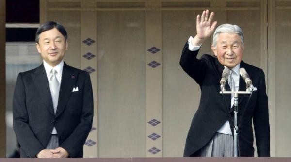 noul imparat al japoniei a urcat pe tron