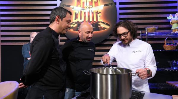 chefii bontea dumitrescu si scarlatescu se lupta pentru singurul avantaj din sezonul special chefi la cutite