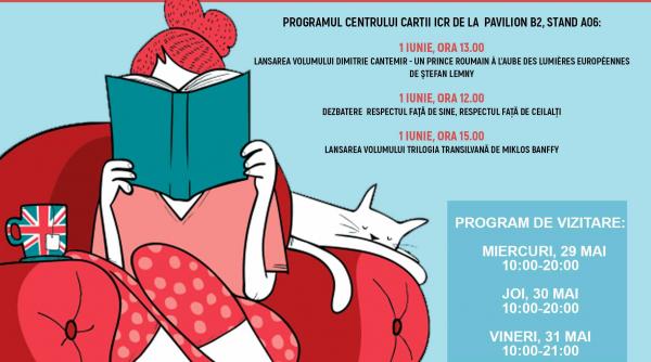 centrul cartii prezent cu doua lansari de carte si dezbateri la standul icr de la bookfest 2019