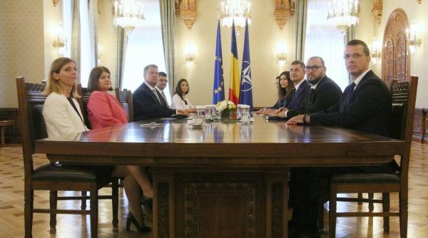 au inceput discutiile presedintelui klaus iohannis cu delegatia usr