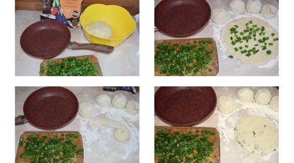 turtite chinezesti cu ceapa verde