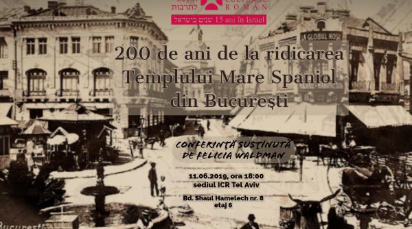 bucurestiul evreilor sefarzi serie de conferinte sustinute de felicia waldman la tel aviv