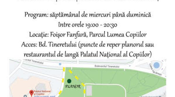 cursuri in parc cu actorii teatrului stela popescu