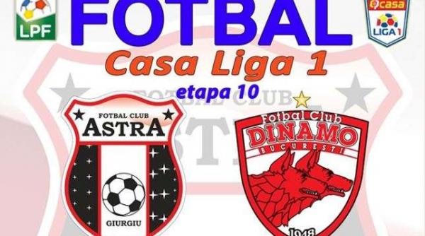 astra giurgiu dinamo 3 2 budescu doua goluri si un cartonas rosu