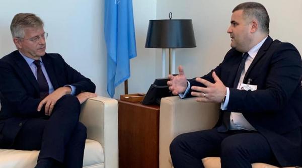 ministrul apararii gabriel les intalnire la new york cu subsecretarul general al onu