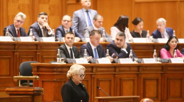 viorica dancila la parlament ma uit in sala si vad aceiasi oameni politici amatori si iresponsabili