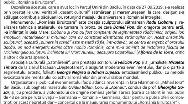 vitejii romaniei biruitoare judetul bacau in razboiul intregirii nationale