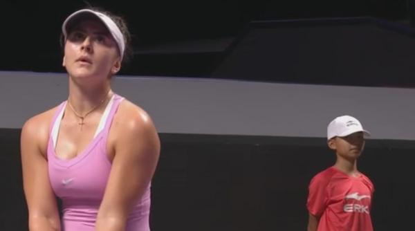 bianca andreescu a abandonat cu pliskova