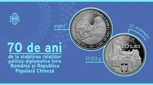 bnr lanseaza o moneda din argint dedicata relatiilor cu china