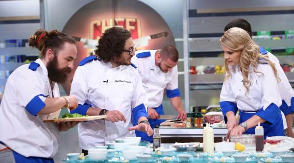 tensiunea creste in bucataria chefi la cutite zici ca vine taifunul