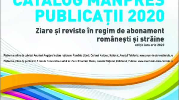 manpres firma de distributie de abonamente presa a lansat catalogul 2020 cu oferte de pret pentru anul viitor ziarul financiar business magazin financial times sau the economist cele mai vandute ziare si reviste