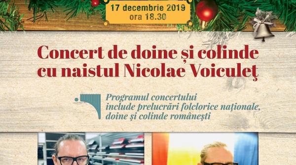 concert de doine si colinde cu nicolae voiculet la teatrul national satiricus ion luca caragiale din chisinau