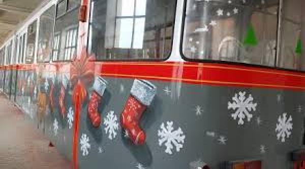 tramvaiul colindelor va circula timp de trei saptamani in capitala
