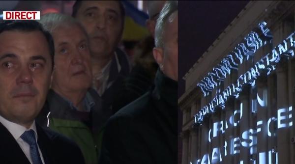 momente emotionante la evenimentul din piata victoriei dedicat eroilor revolutiei