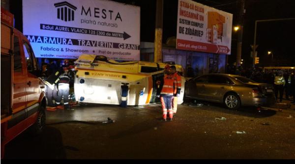 accident teribil in constanta o ambulanta a fost rasturnata de un sofer neatent