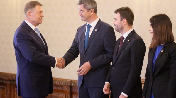 consultari la cotroceni klaus iohannis discuta cu delegatia usr