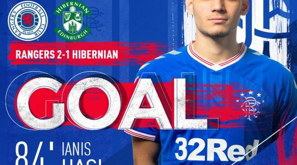ianis hagi a marcat golul victoriei pentru glasgow rangers