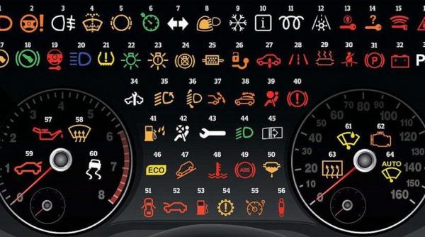 semnificatia martorilor critici din bordul masinii