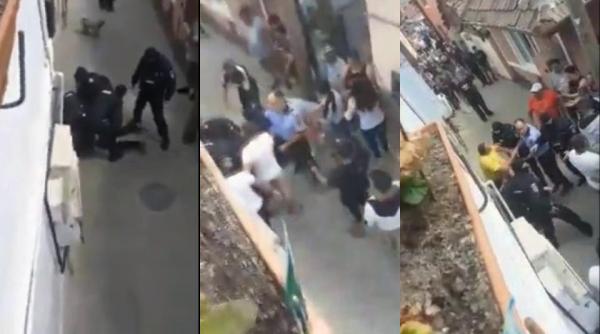 sapte persoane retinute dupa scandalul din blaj au intervenit 30 de politisti si jandarmi