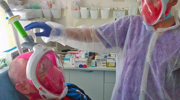 mastile de snorkeling transformate in scut impotriva covid 19