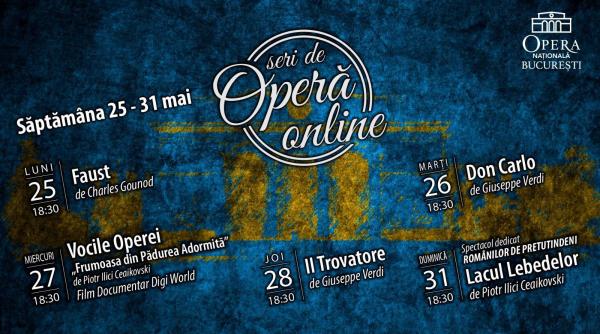 faust don carlo trubadurul lacul lebedelor si un episod din seria vocile operei tramsmise in cadrul seri de opera online